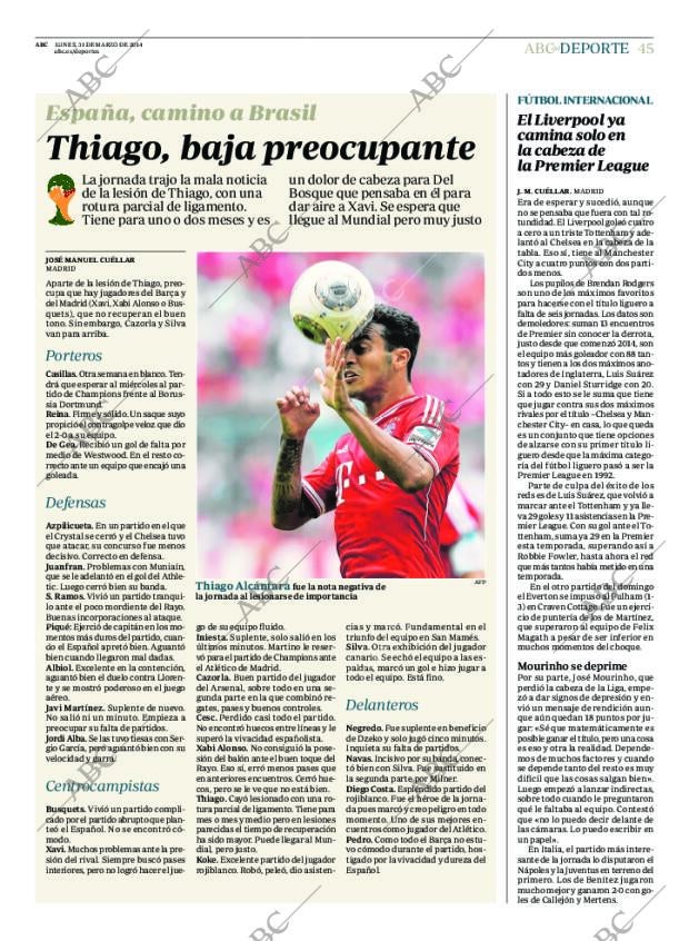 ABC MADRID 31-03-2014 página 45