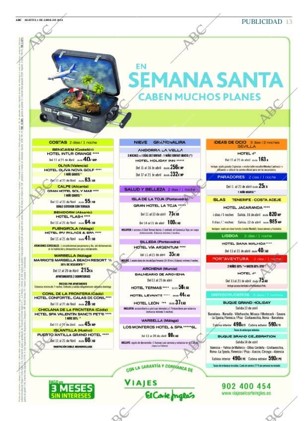 ABC MADRID 01-04-2014 página 13