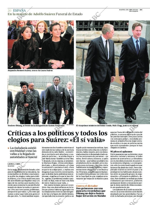 ABC MADRID 01-04-2014 página 20