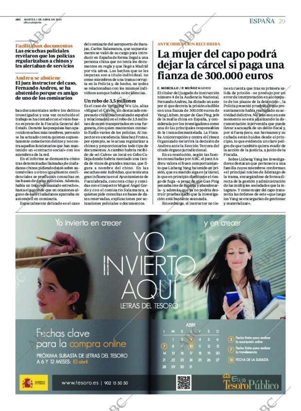 ABC MADRID 01-04-2014 página 29
