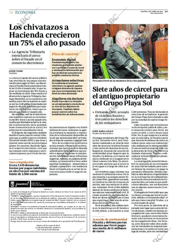 ABC MADRID 01-04-2014 página 38