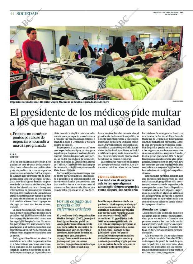 ABC MADRID 01-04-2014 página 52