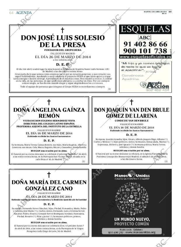 ABC MADRID 01-04-2014 página 72