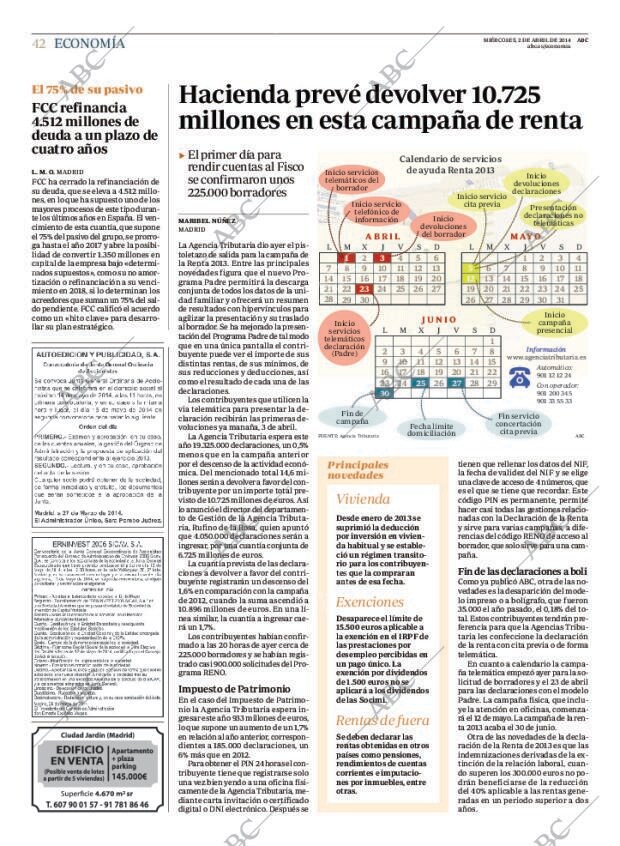 ABC MADRID 02-04-2014 página 42