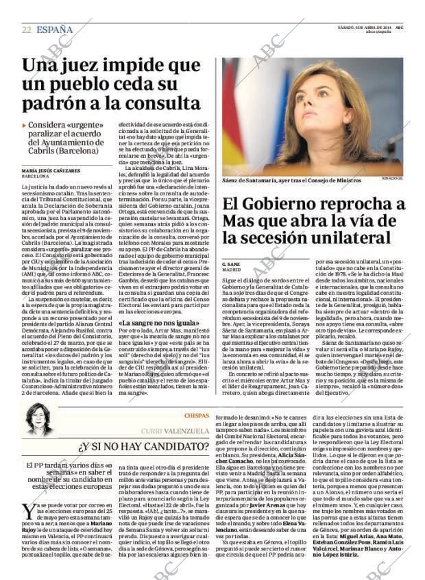 ABC MADRID 05-04-2014 página 22
