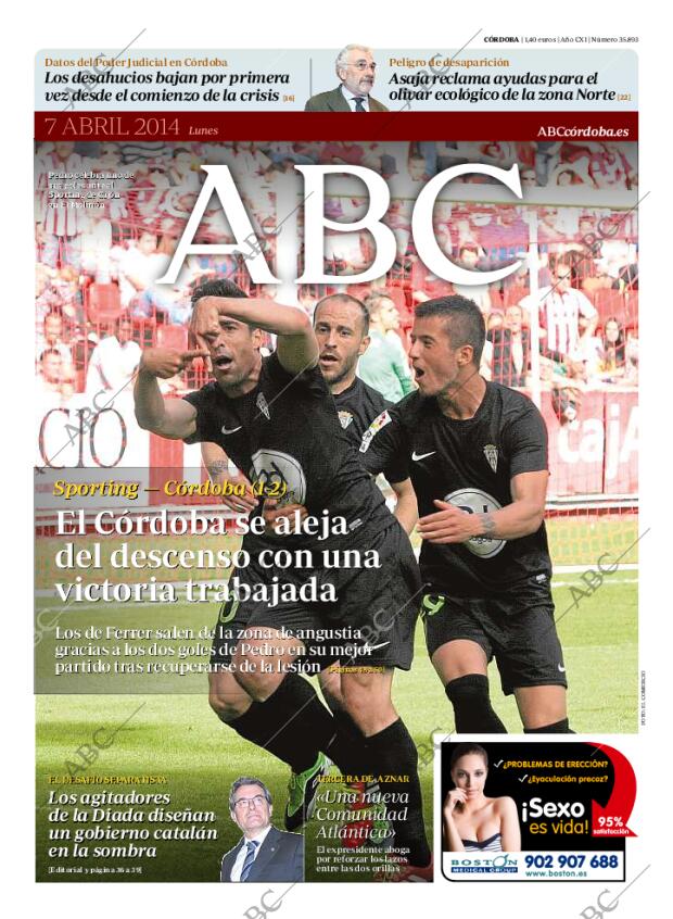 ABC CORDOBA 07-04-2014 página 1