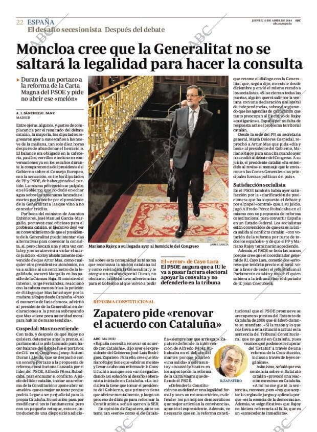 ABC MADRID 10-04-2014 página 22