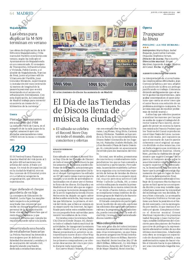 ABC MADRID 17-04-2014 página 64