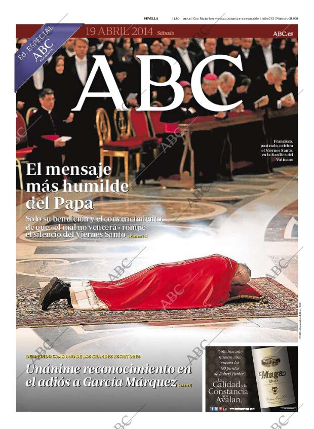 ABC SEVILLA 19-04-2014 página 1