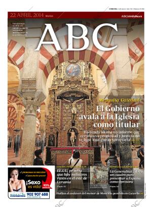 ABC CORDOBA 22-04-2014 página 1