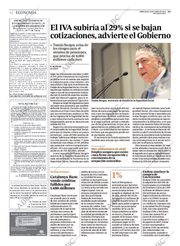 ABC MADRID 23-04-2014 página 42