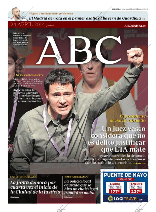 ABC CORDOBA 24-04-2014 página 1
