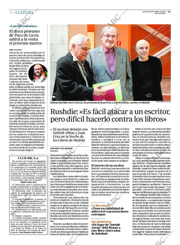 ABC CORDOBA 24-04-2014 página 70