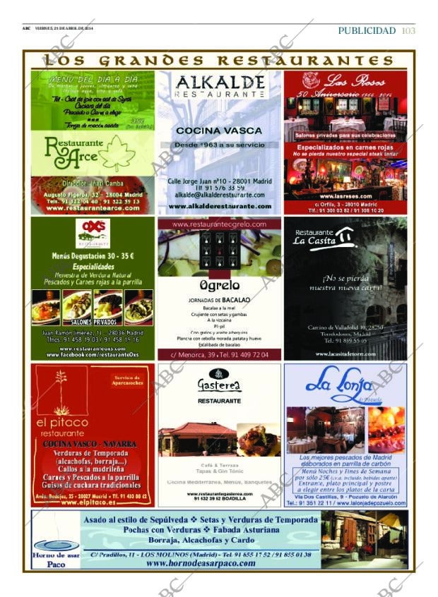 ABC MADRID 25-04-2014 página 103