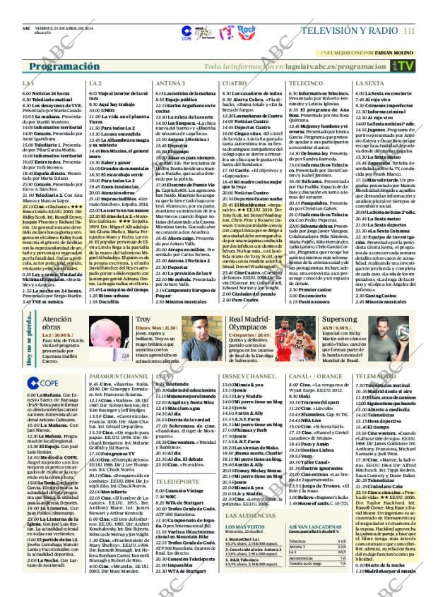 ABC MADRID 25-04-2014 página 111