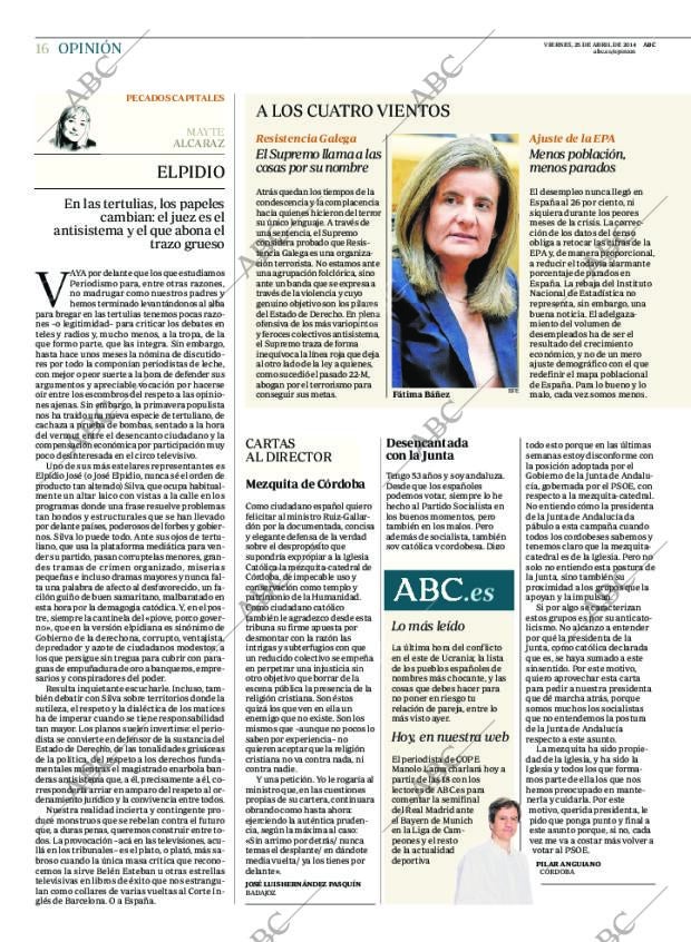 ABC MADRID 25-04-2014 página 16