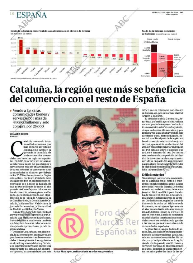 ABC MADRID 25-04-2014 página 18
