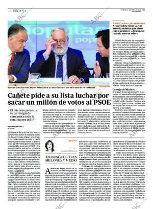 ABC MADRID 25-04-2014 página 22