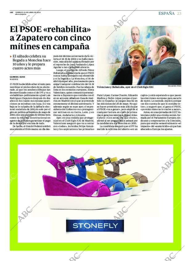 ABC MADRID 25-04-2014 página 23