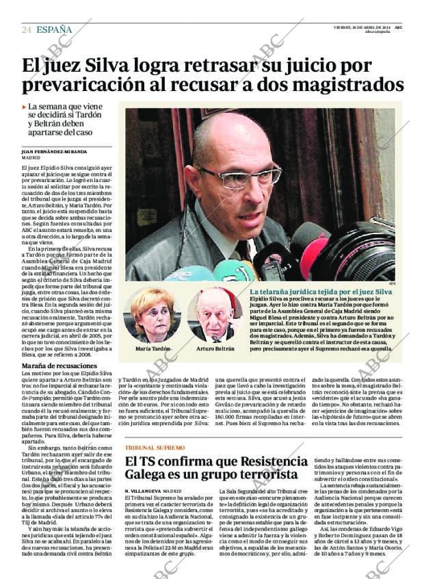 ABC MADRID 25-04-2014 página 24