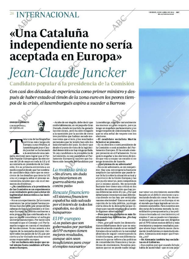 ABC MADRID 25-04-2014 página 28