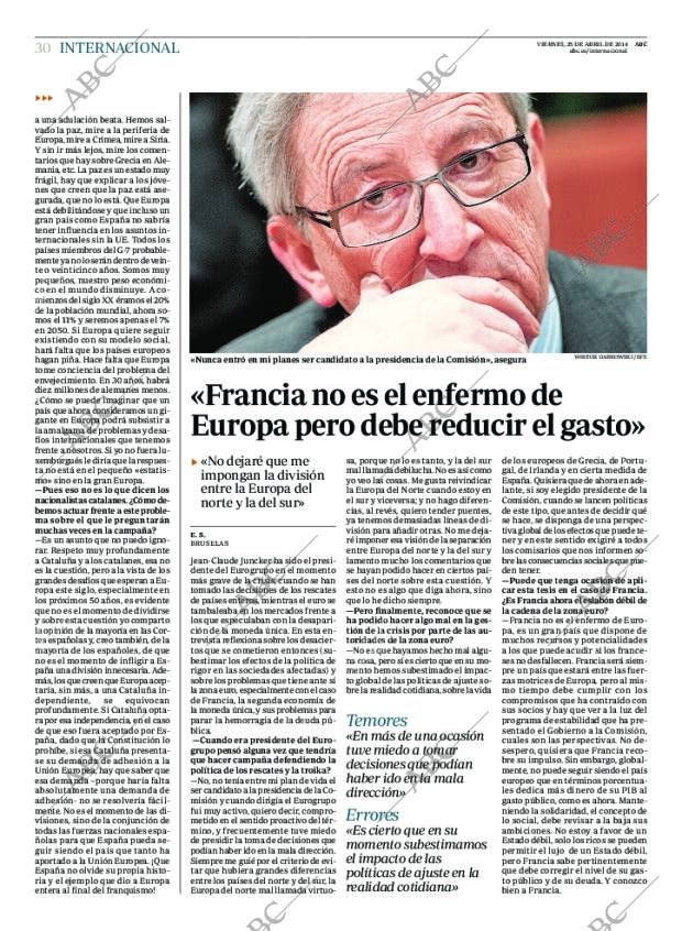 ABC MADRID 25-04-2014 página 30