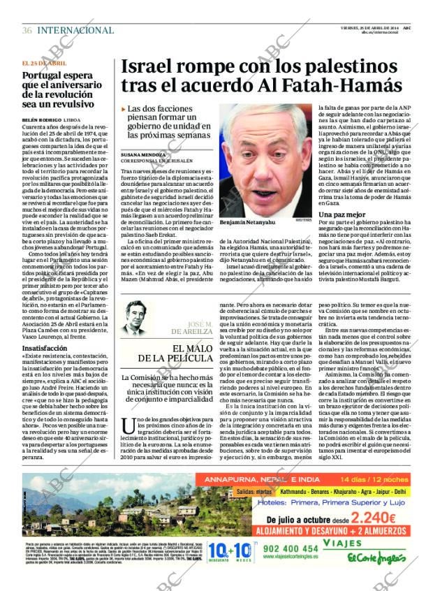 ABC MADRID 25-04-2014 página 36
