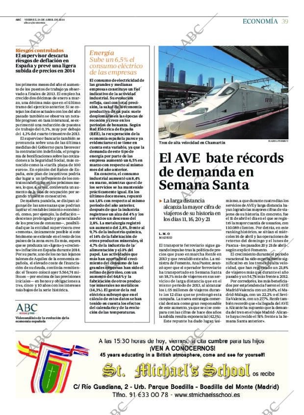 ABC MADRID 25-04-2014 página 39