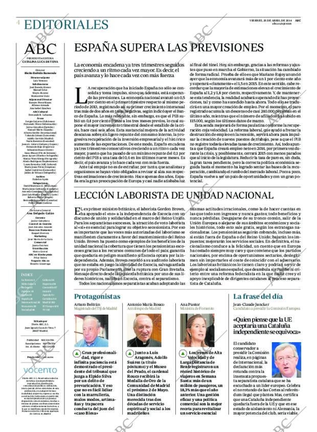 ABC MADRID 25-04-2014 página 4