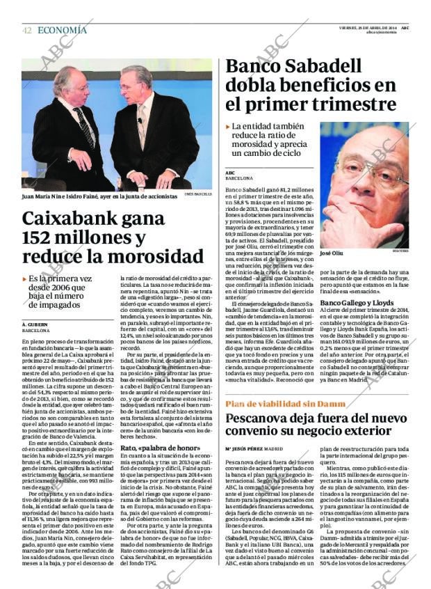 ABC MADRID 25-04-2014 página 42