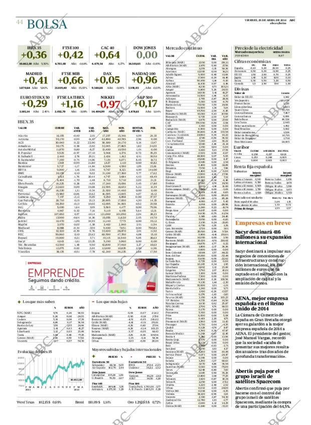 ABC MADRID 25-04-2014 página 44