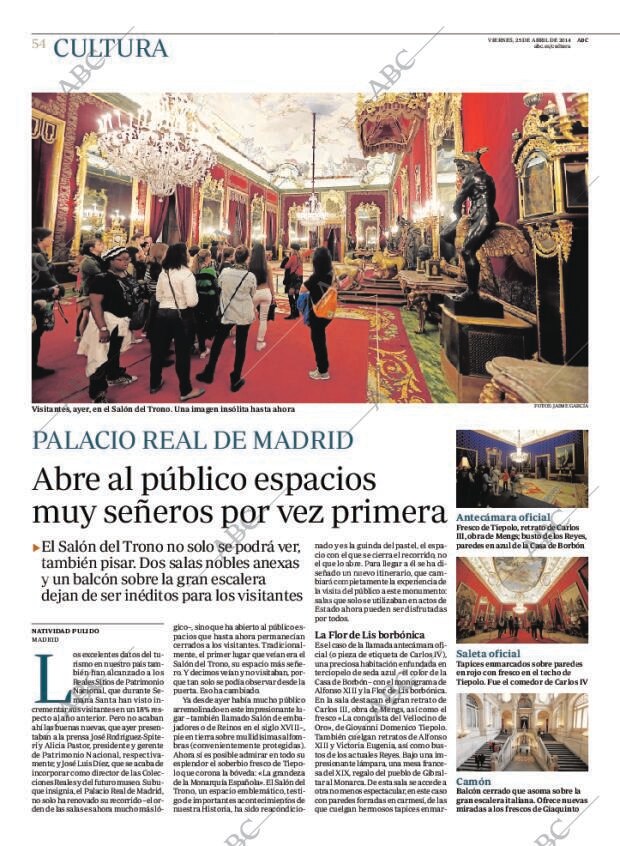 ABC MADRID 25-04-2014 página 54