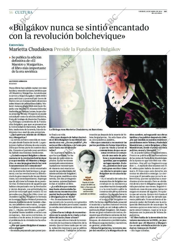 ABC MADRID 25-04-2014 página 56