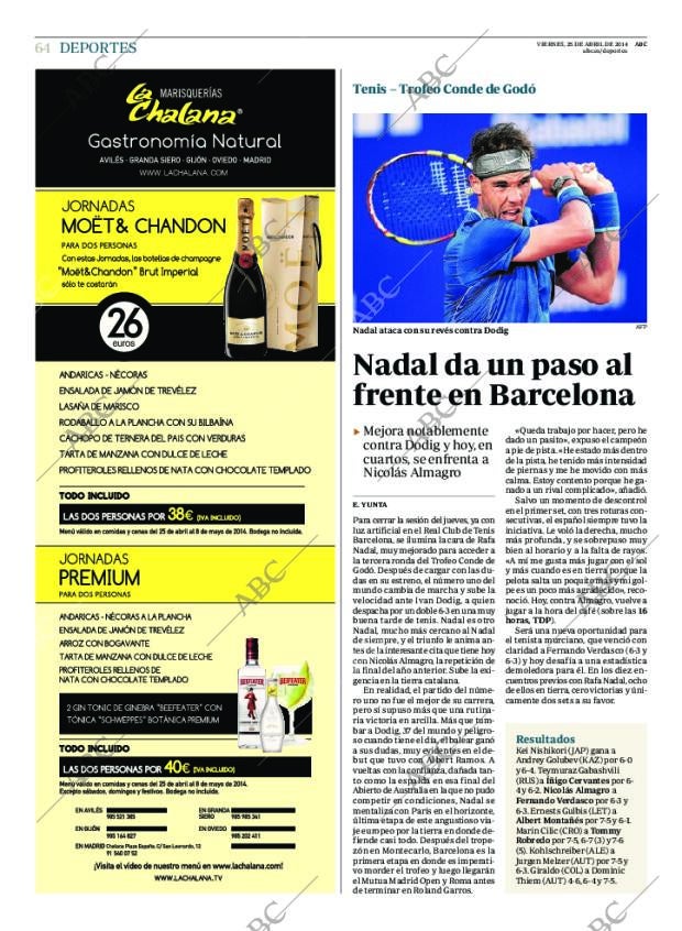 ABC MADRID 25-04-2014 página 64
