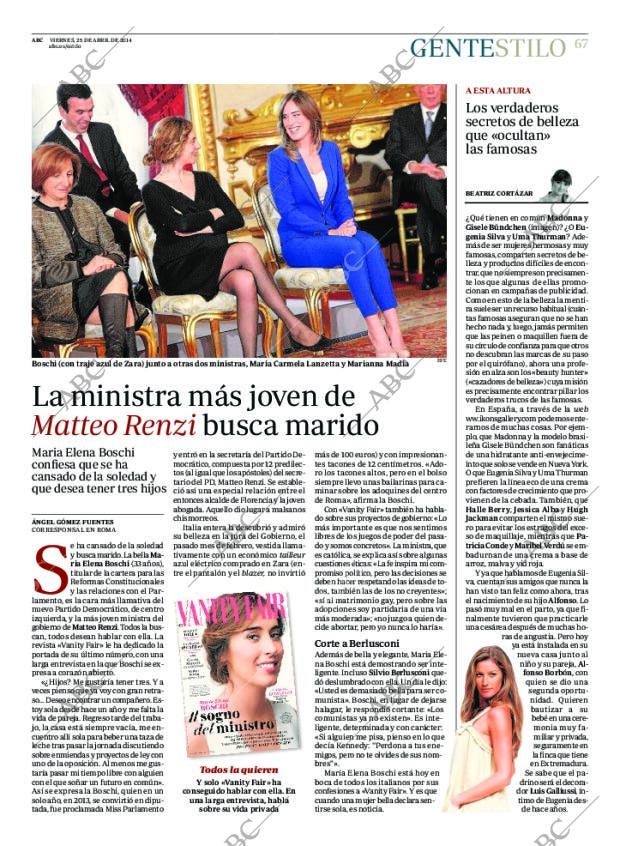 ABC MADRID 25-04-2014 página 67