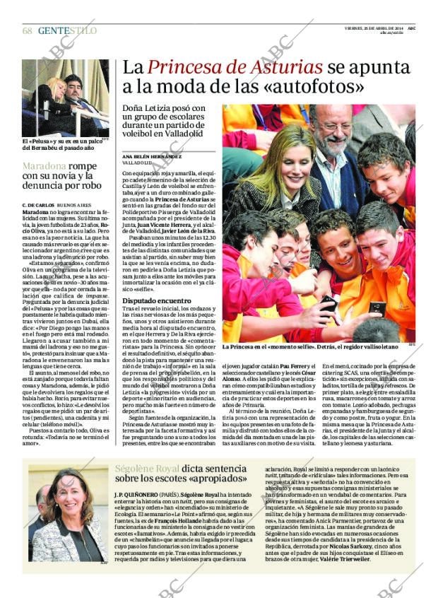 ABC MADRID 25-04-2014 página 68