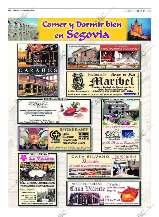 ABC MADRID 25-04-2014 página 89