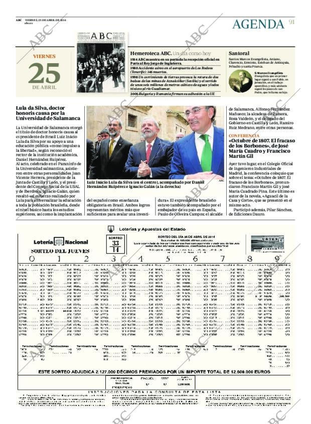 ABC MADRID 25-04-2014 página 91