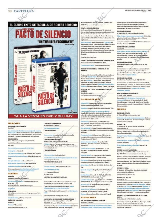 ABC MADRID 25-04-2014 página 98