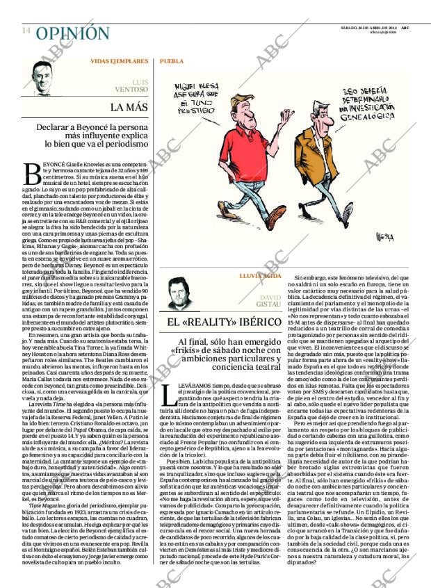 ABC MADRID 26-04-2014 página 14