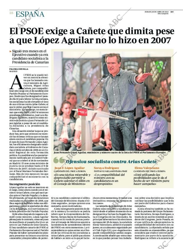 ABC MADRID 26-04-2014 página 18