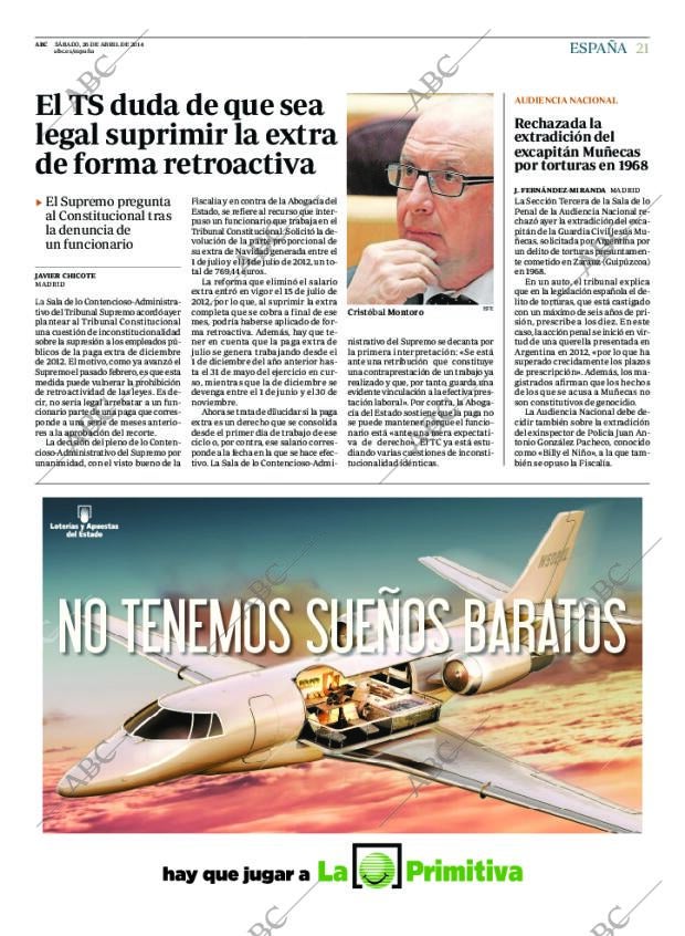 ABC MADRID 26-04-2014 página 21