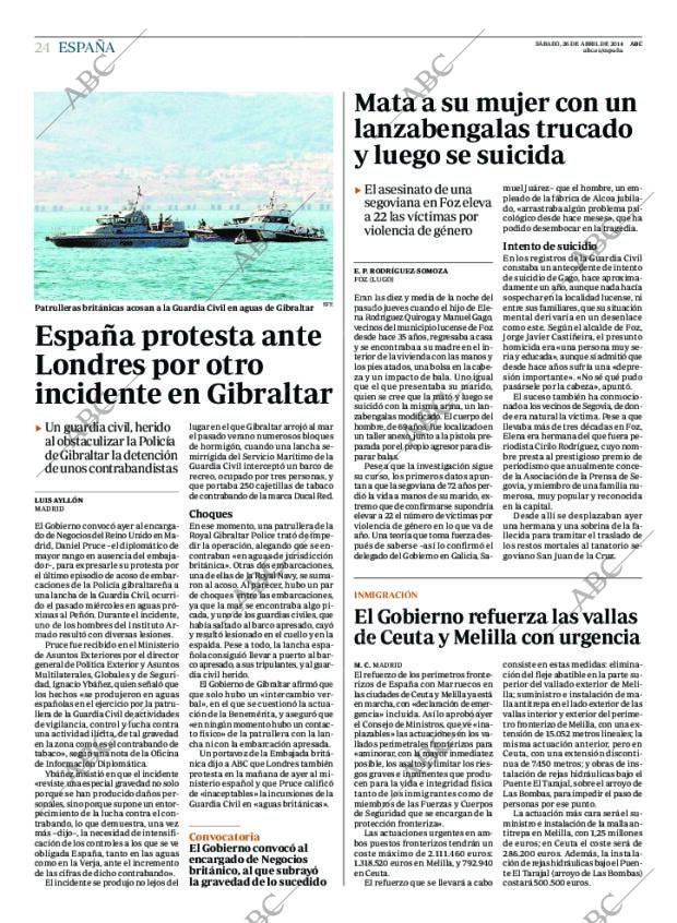 ABC MADRID 26-04-2014 página 24