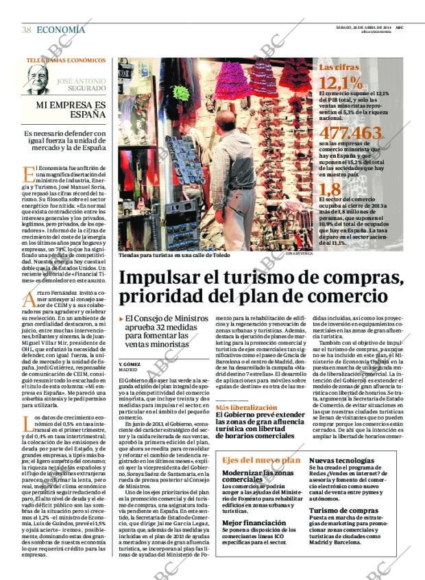 ABC MADRID 26-04-2014 página 38