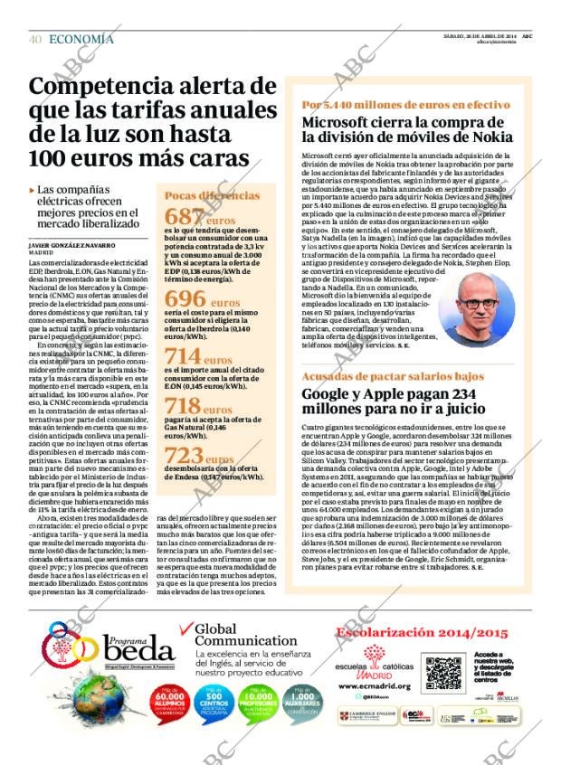 ABC MADRID 26-04-2014 página 40