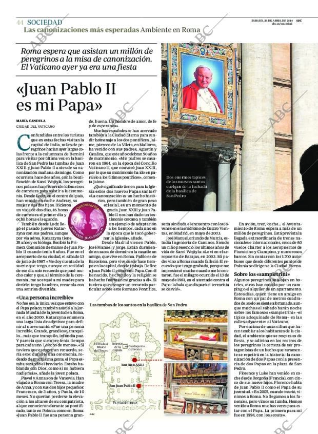 ABC MADRID 26-04-2014 página 44