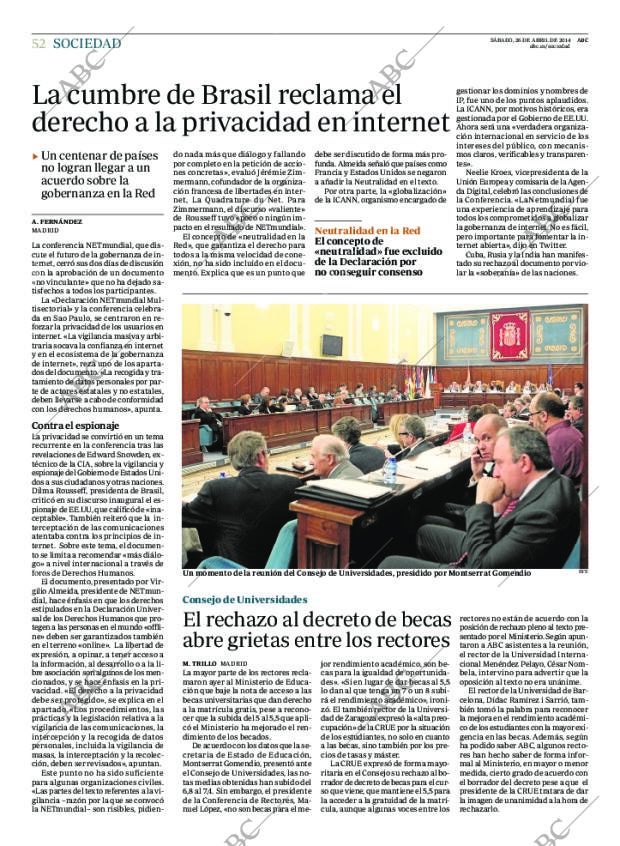 ABC MADRID 26-04-2014 página 52