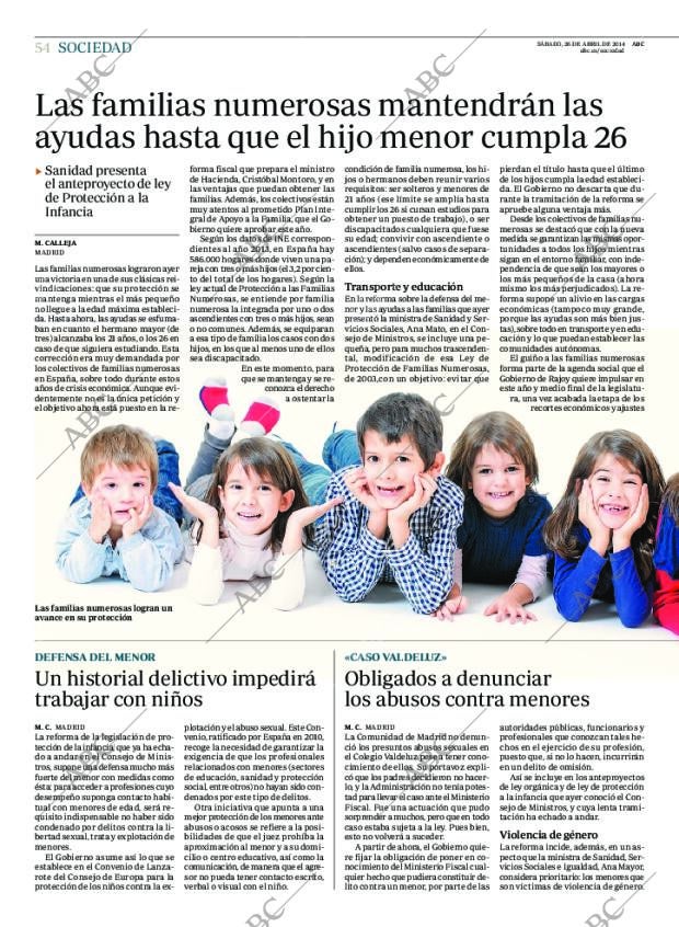 ABC MADRID 26-04-2014 página 54