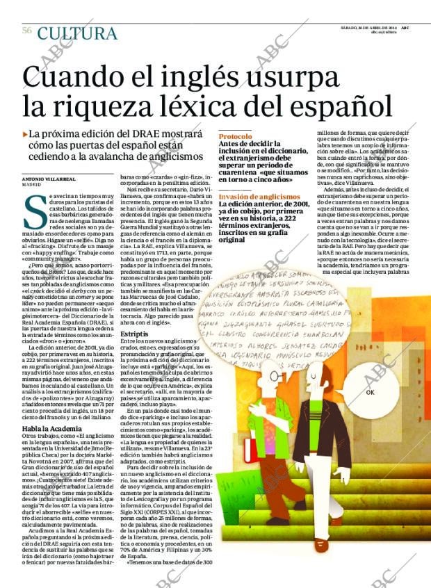 ABC MADRID 26-04-2014 página 56