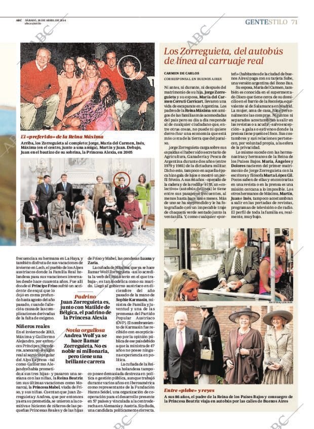 ABC MADRID 26-04-2014 página 71